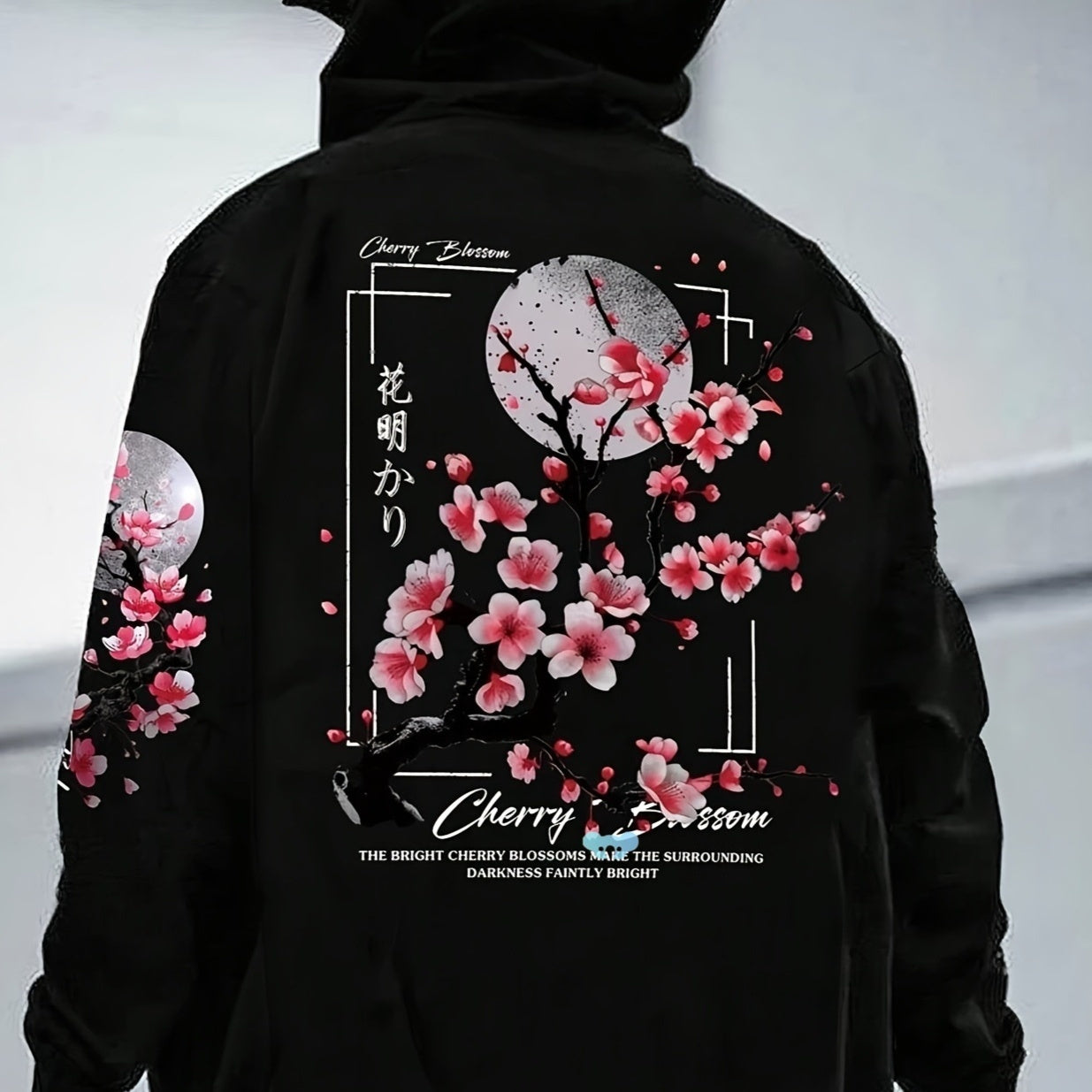 Cherry Blossom Print Hoodie