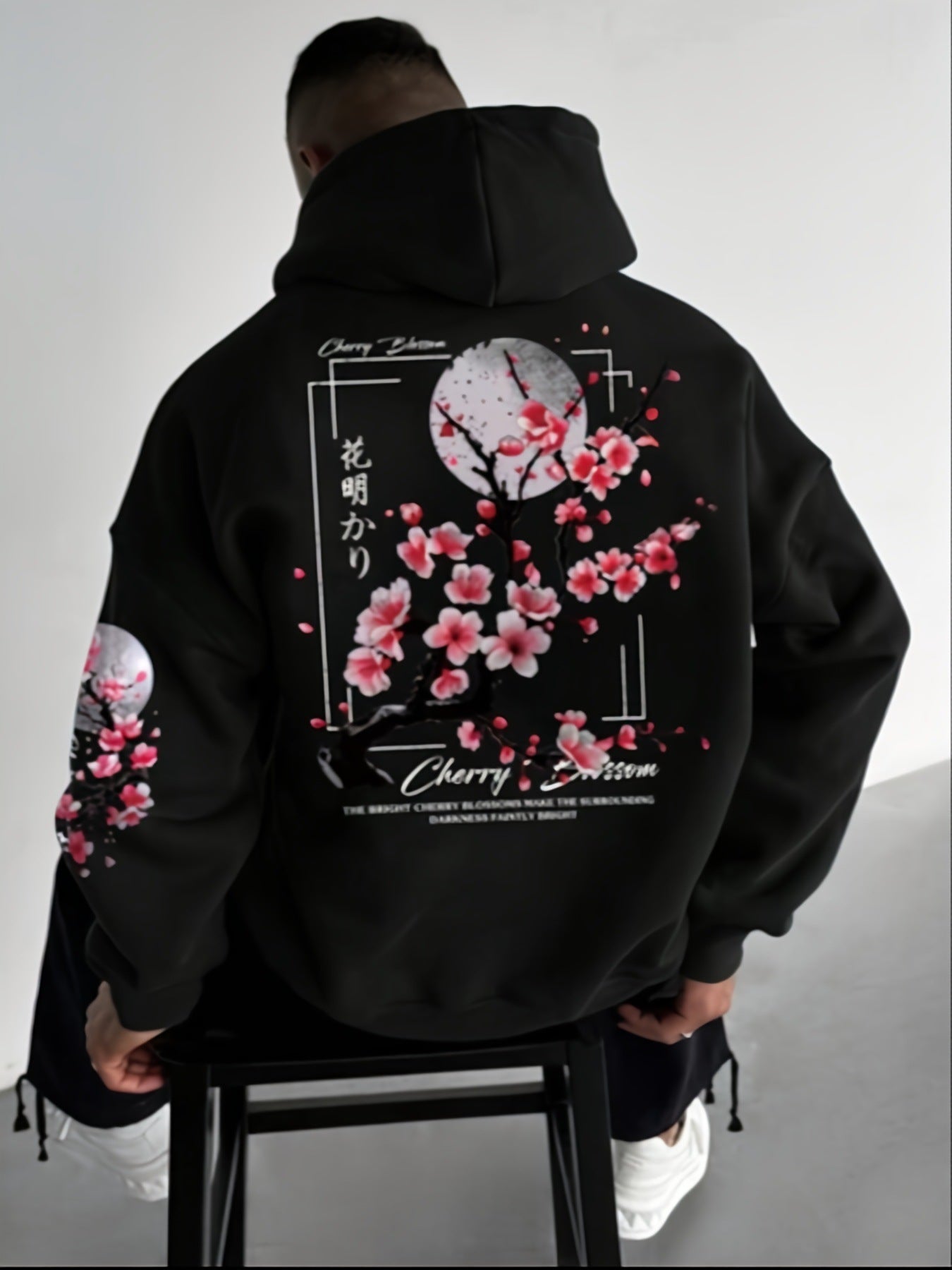Cherry Blossom Print Hoodie